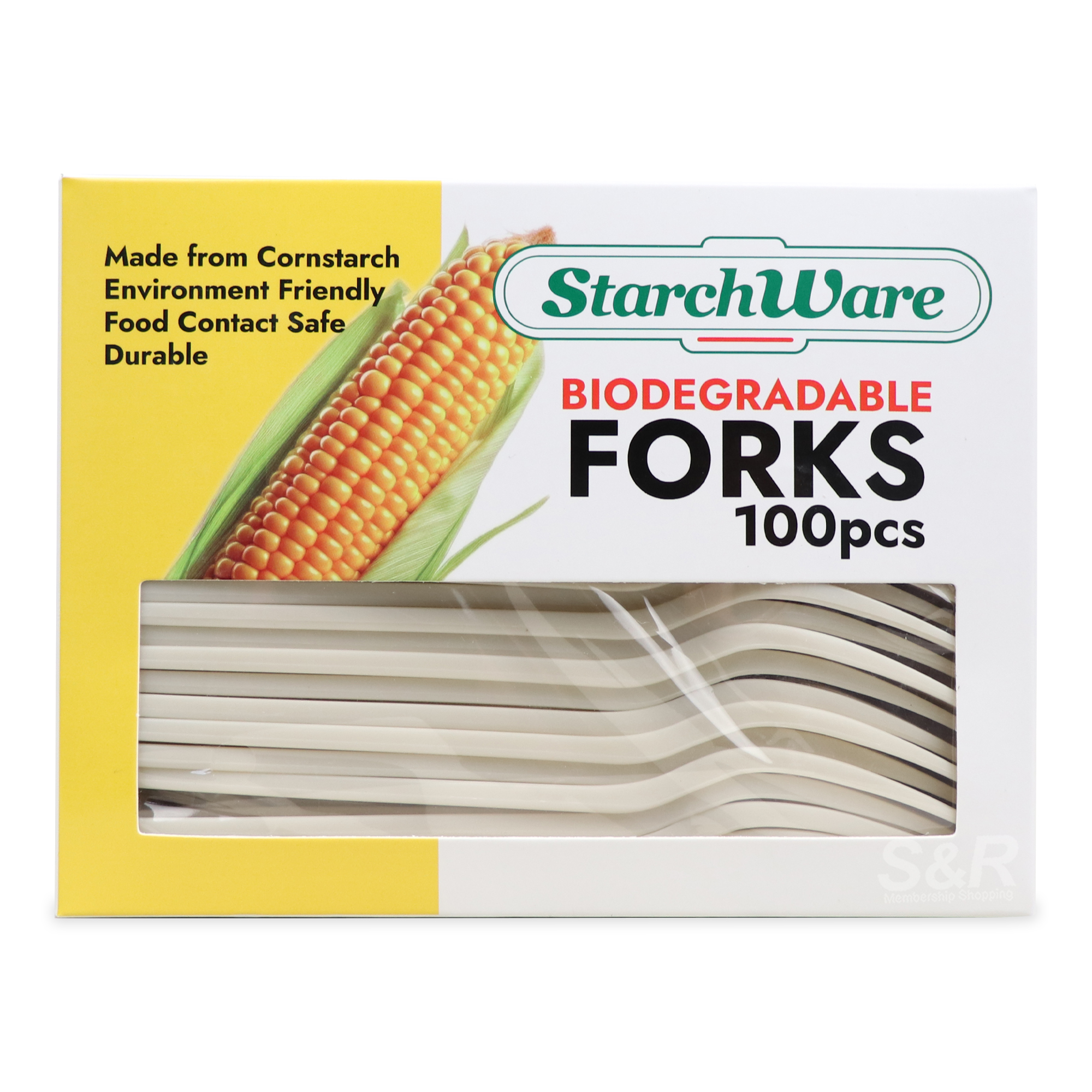 Starch Ware Biodegradable Forks 100pcs Starch Ware Biodegradable Forks 100pcs